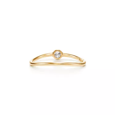 Elsa Peretti®:Wave Single-row Diamond Ring, 3