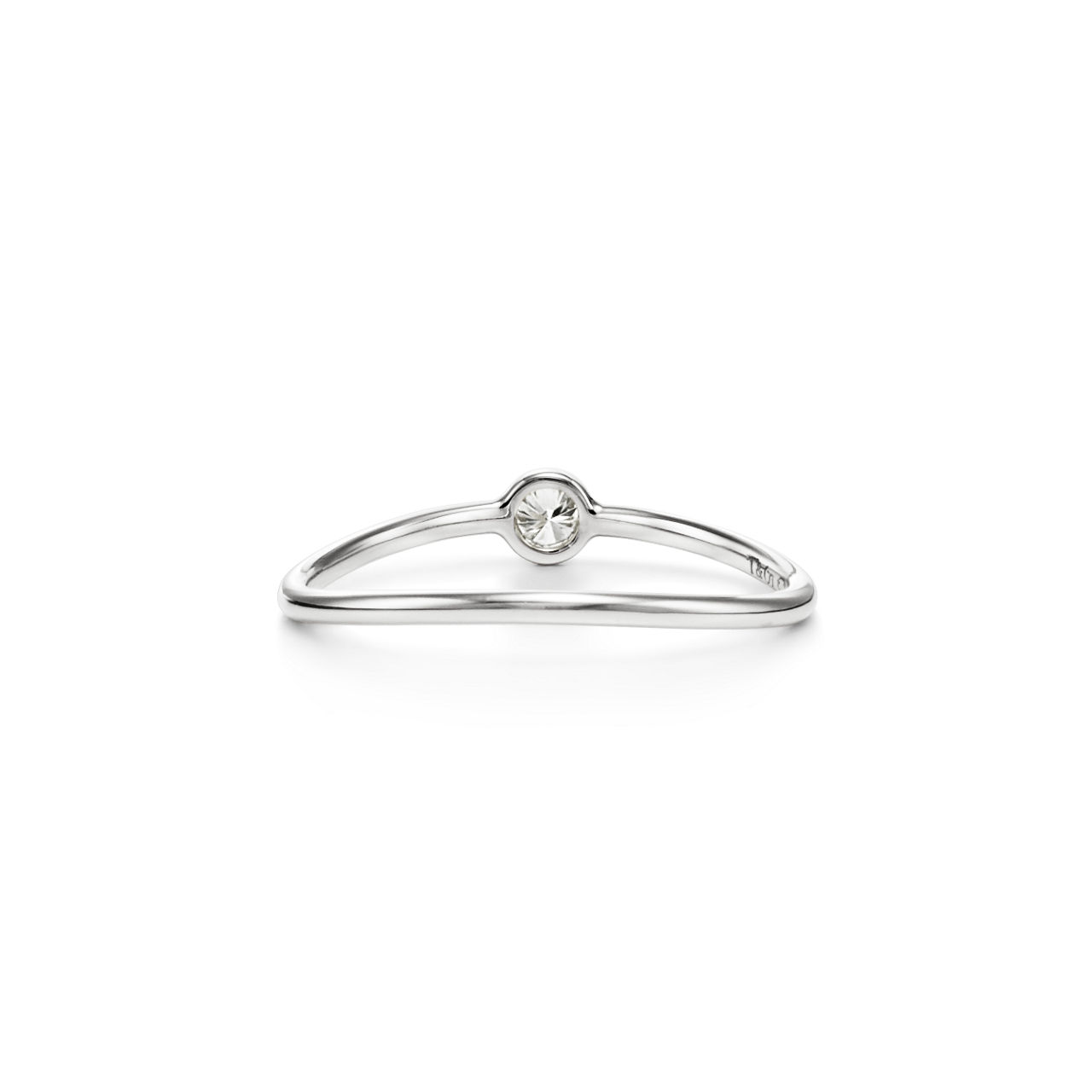 Collezione Wave di Elsa Peretti®:Anello a un giro con diamante  numero immagine 3