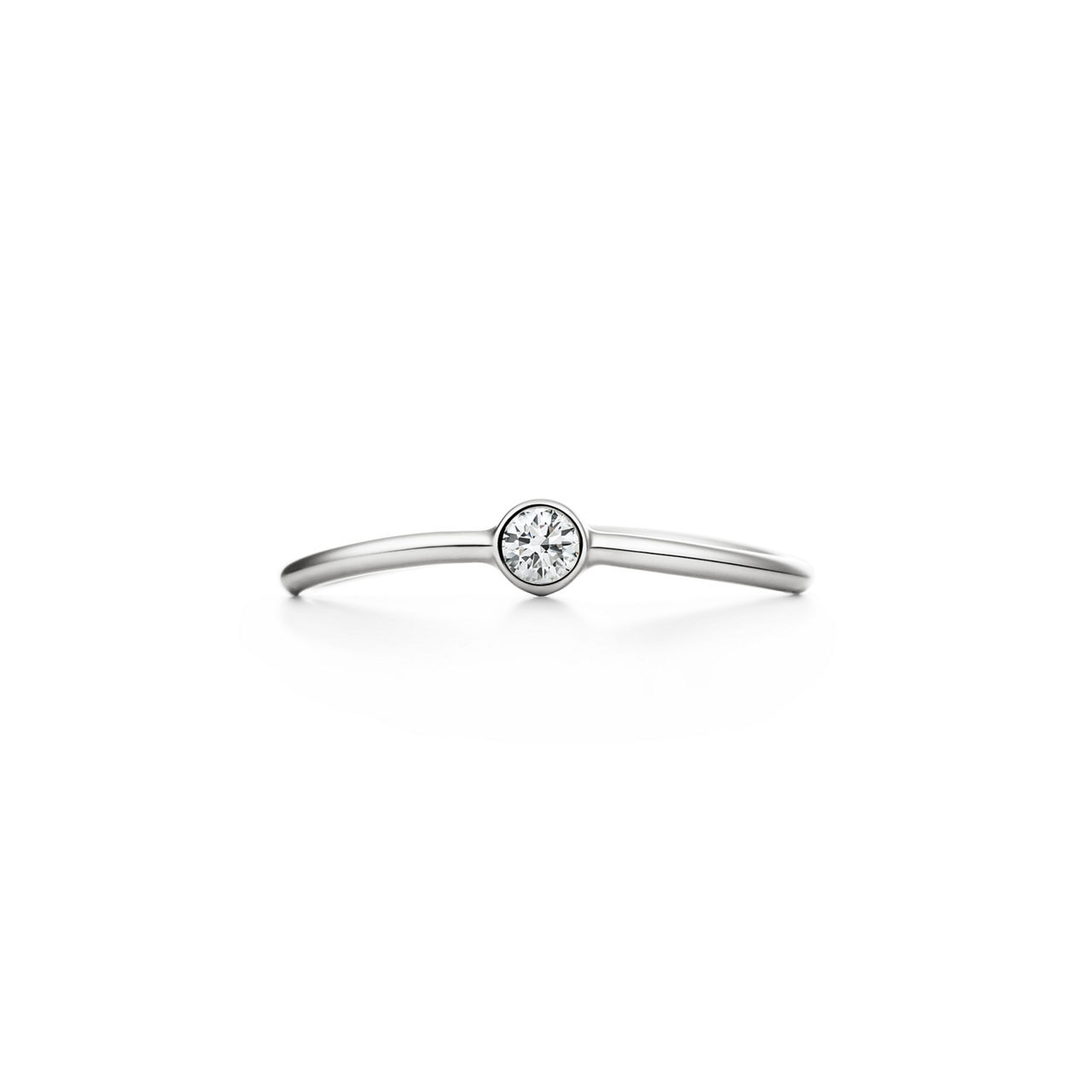 Collezione Wave di Elsa Peretti®:Anello a un giro con diamante  numero immagine 0