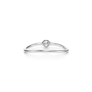 Elsa Peretti&reg;:Wave Single-row Diamond Ring, 3