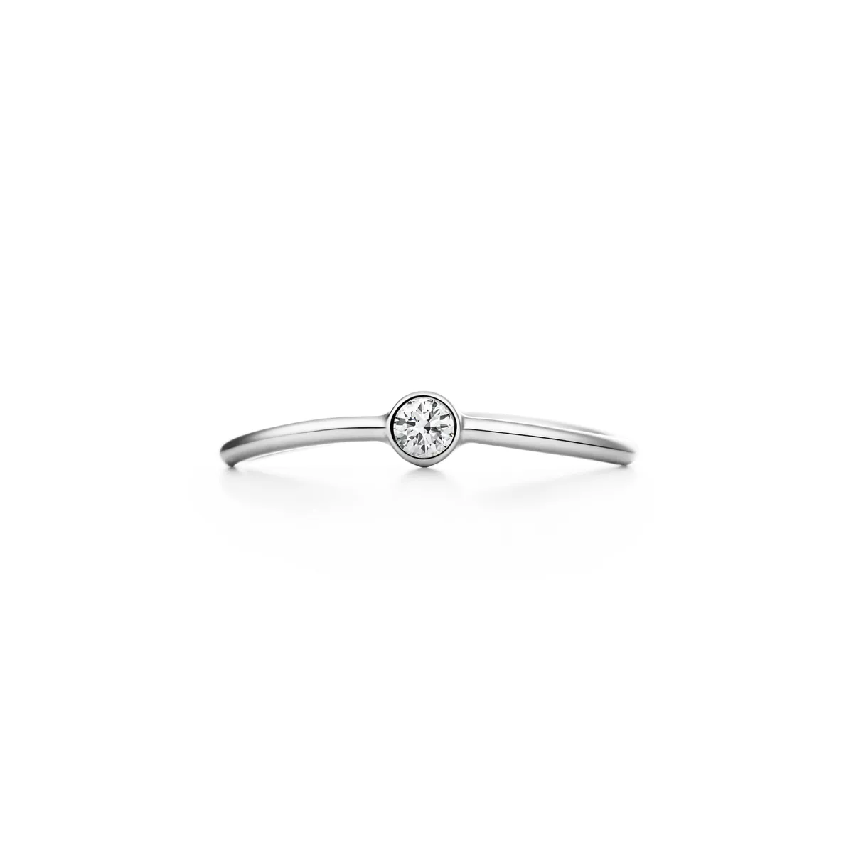 Wave Single-row Diamond Ring 