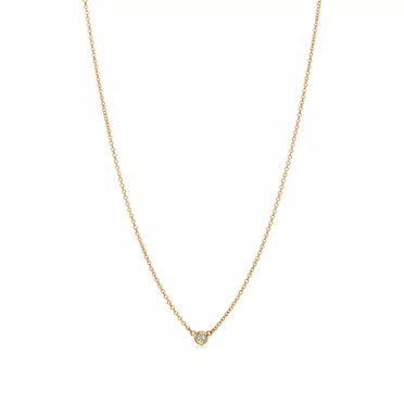 Elsa Peretti®:Diamonds by the Yard® Single Diamond Pendant in Yellow Gold, 2
