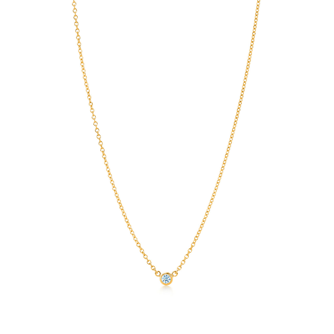 Diamonds by the Yard® Single Diamond Pendant in Yellow Gold