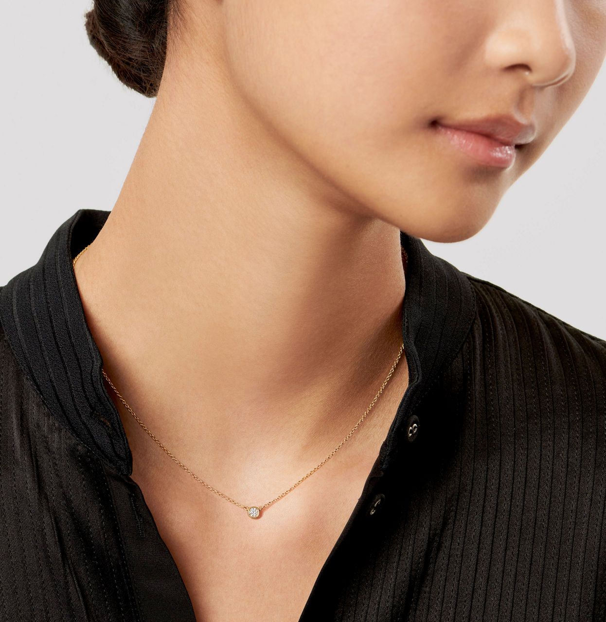 Diamonds by the Yard® Anhänger mit einem Diamanten in Gelbgold