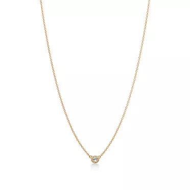 Elsa Peretti®:Diamonds by the Yard® Single Diamond Pendant in Yellow Gold, 2