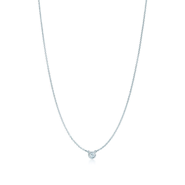 Elsa Peretti®:Diamonds by the Yard® Single Diamond Pendant in Silver