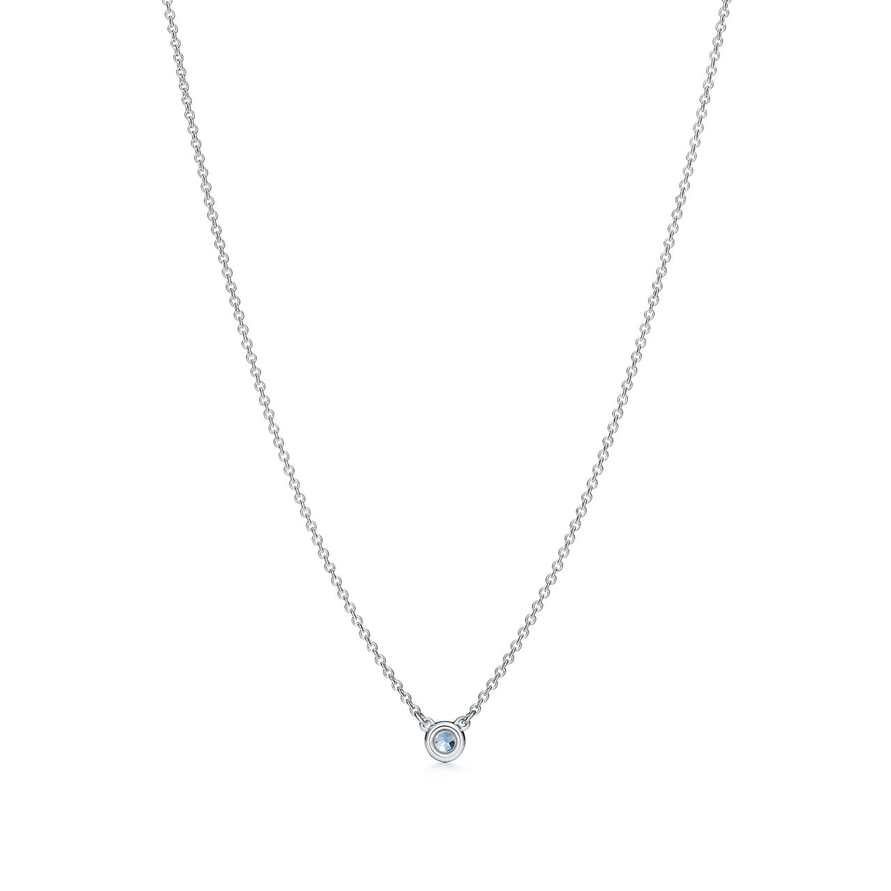 Elsa Peretti®:Color by the Yard Aquamarine Pendant in Silver image number 2