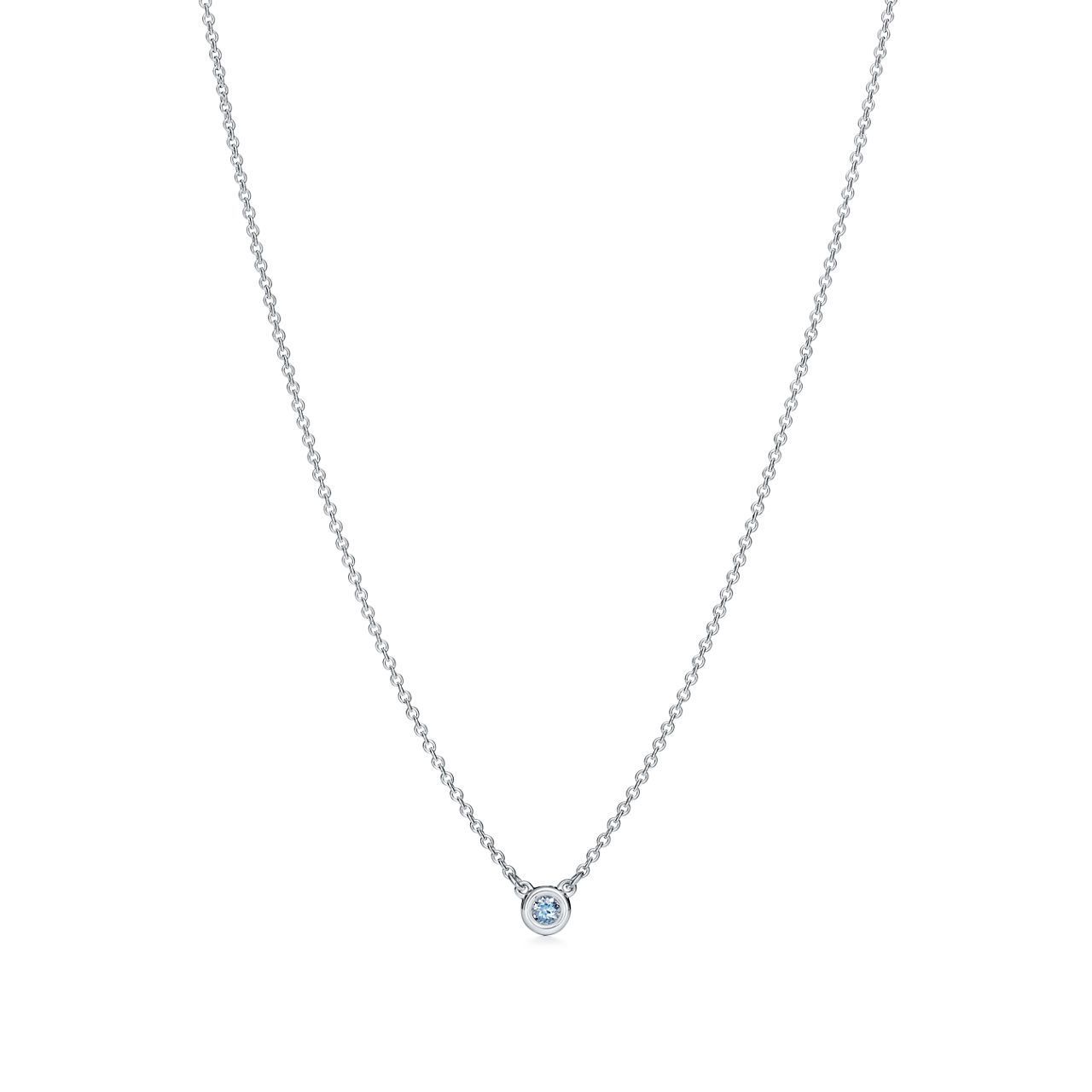 Elsa Peretti®:Color by the Yard Aquamarine Pendant in Silver image number 0