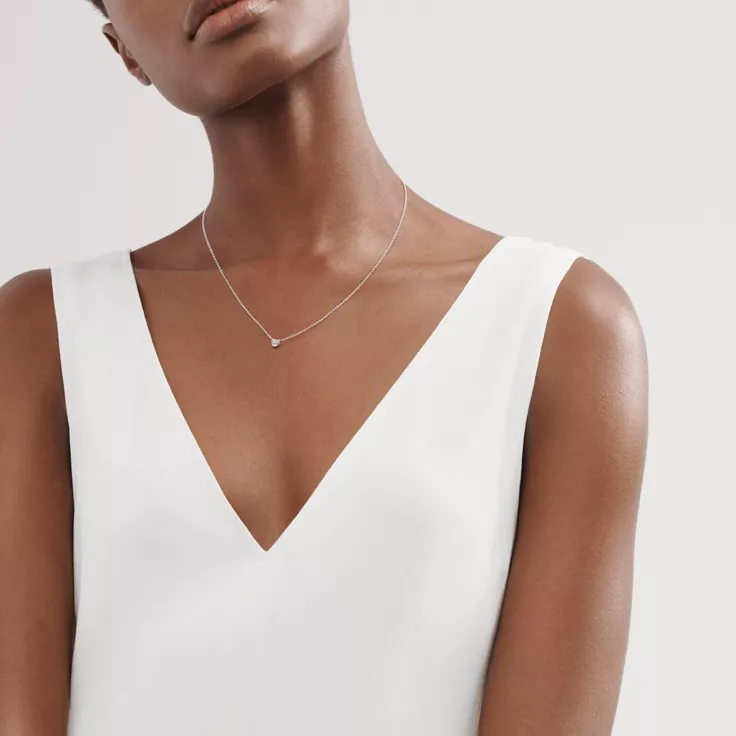 Elsa Peretti®:Color by the Yard Aquamarine Pendant in Silver, 1