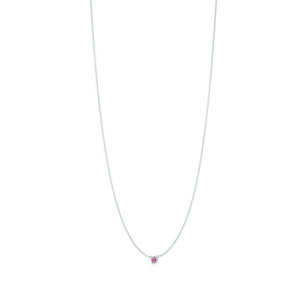 Elsa Peretti®:Color by the Yard Pink Sapphire Pendant in Silver