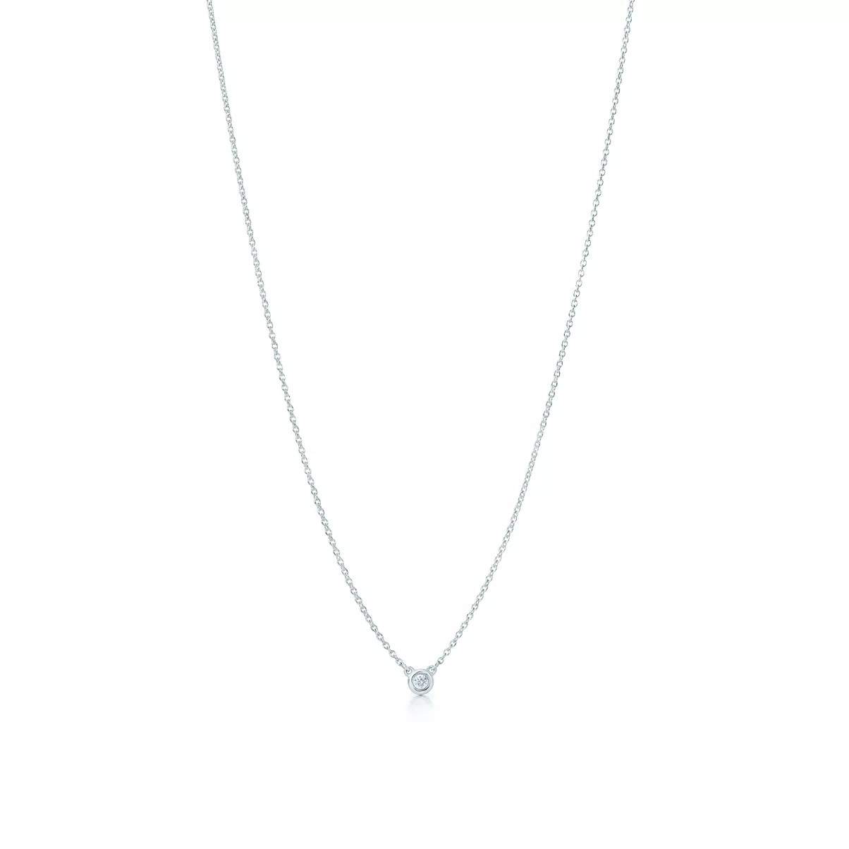 Diamonds by the Yard&reg; Single Diamond Pendant in Silver