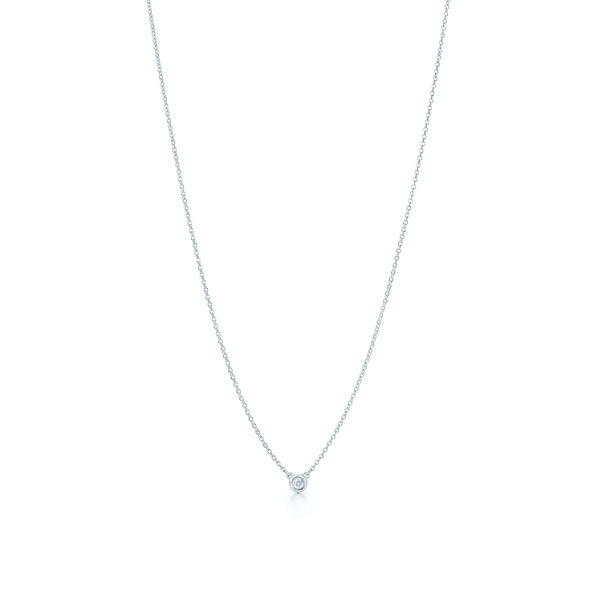 Elsa Peretti®:Diamonds by the Yard® Single Diamond Pendant in Silver