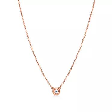 Elsa Peretti®:Diamonds by the Yard® Anhänger mit einem Diamanten in Roségold, 3