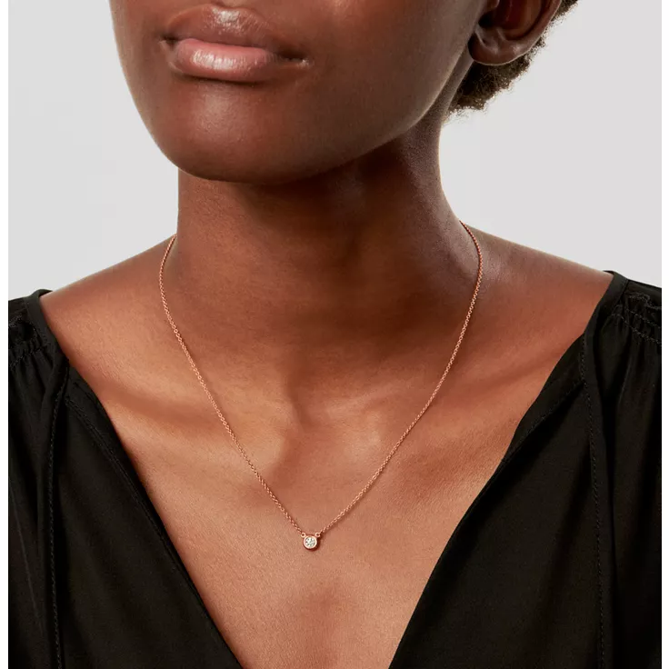 Elsa Peretti®:Diamonds by the Yard® Anhänger mit einem Diamanten in Roségold, 1