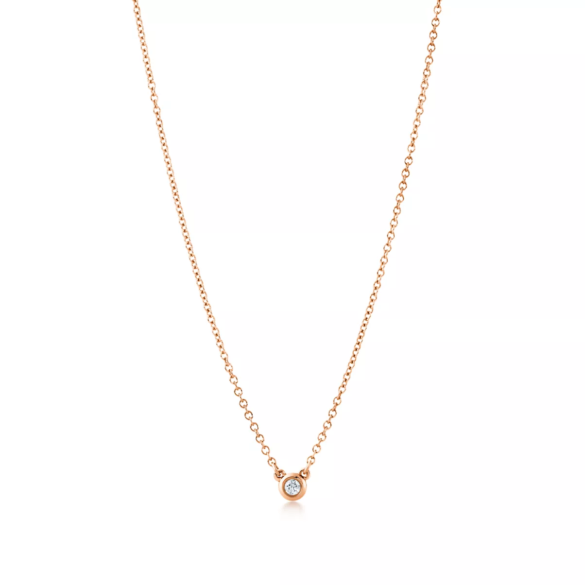 Diamonds by the Yard&reg; Single Diamond Pendant in Rose Gold
