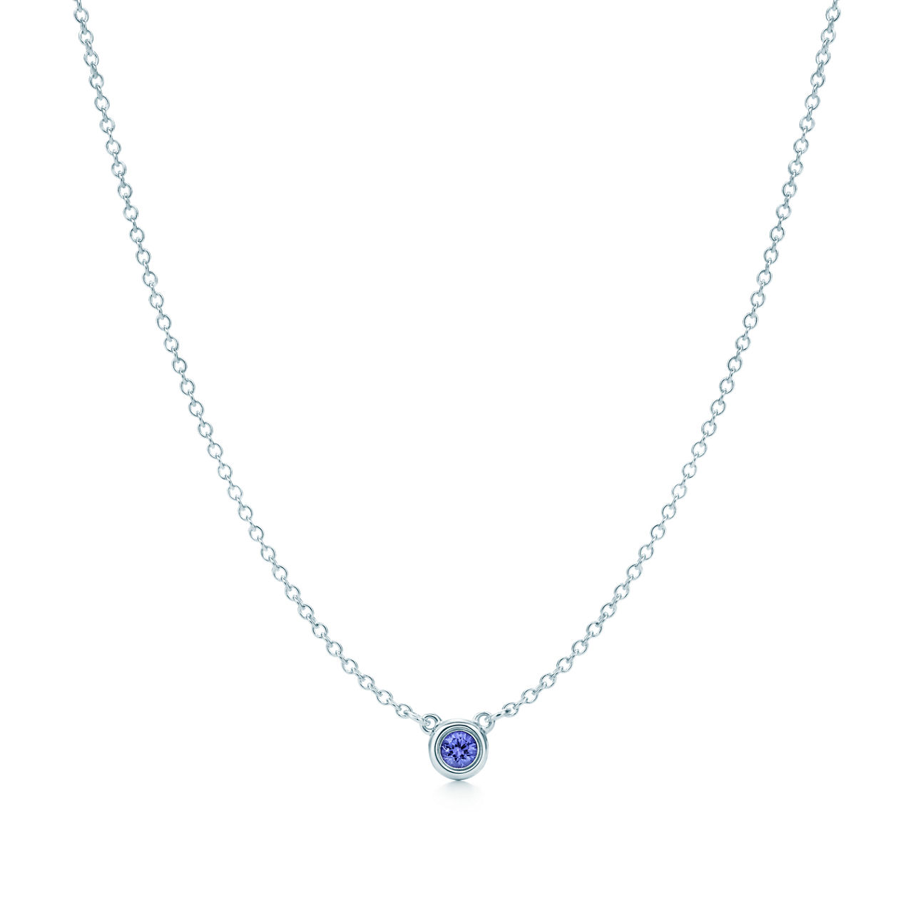 Elsa Peretti®:Color by the Yard Tanzanite Pendant in Silver image number 0