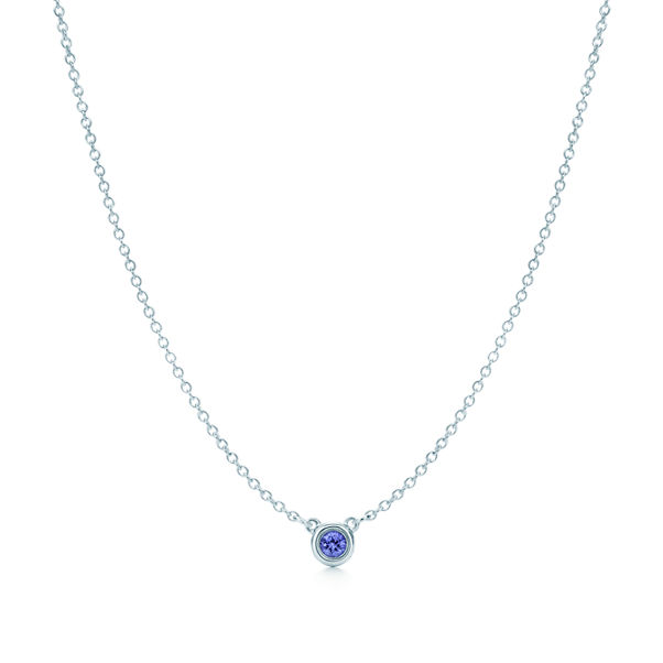 Elsa Peretti®:Color by the Yard Tanzanite Pendant in Silver