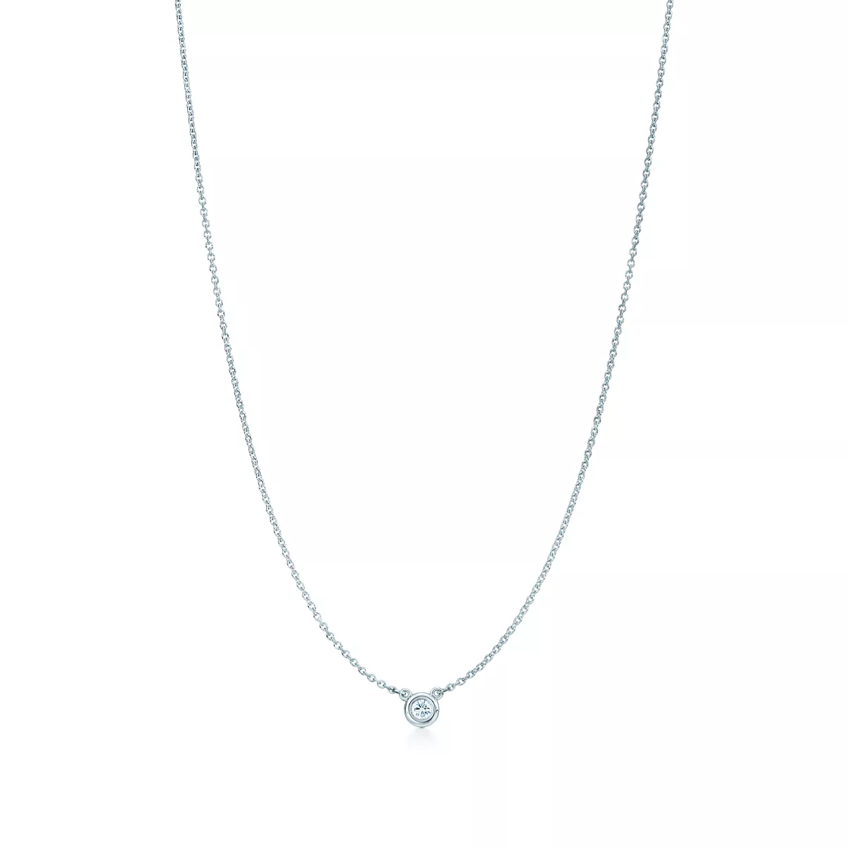 Diamonds by the Yard&reg; Single Diamond Pendant in Silver