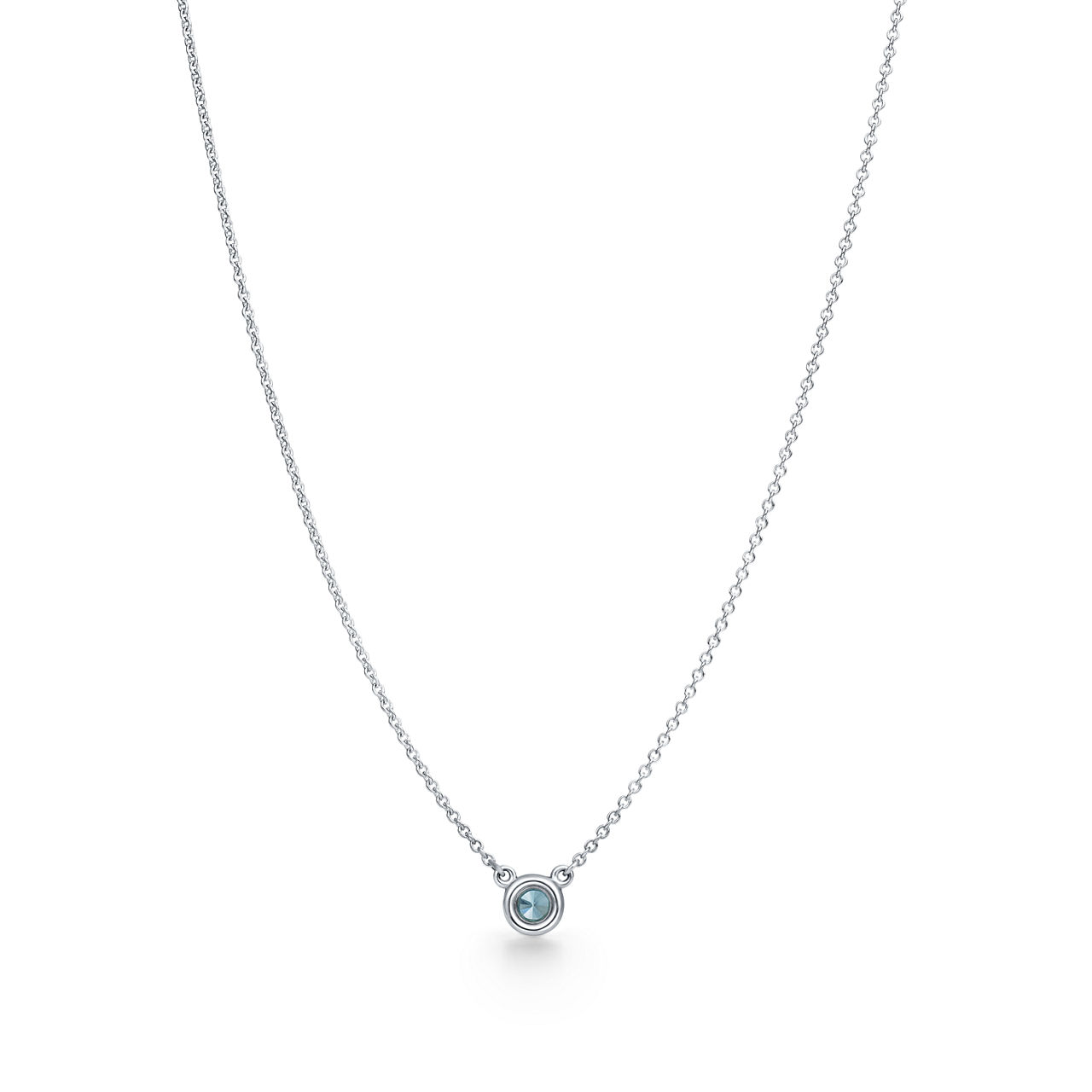 Elsa Peretti®:Color by the Yard Aquamarine Pendant in Silver image number 2