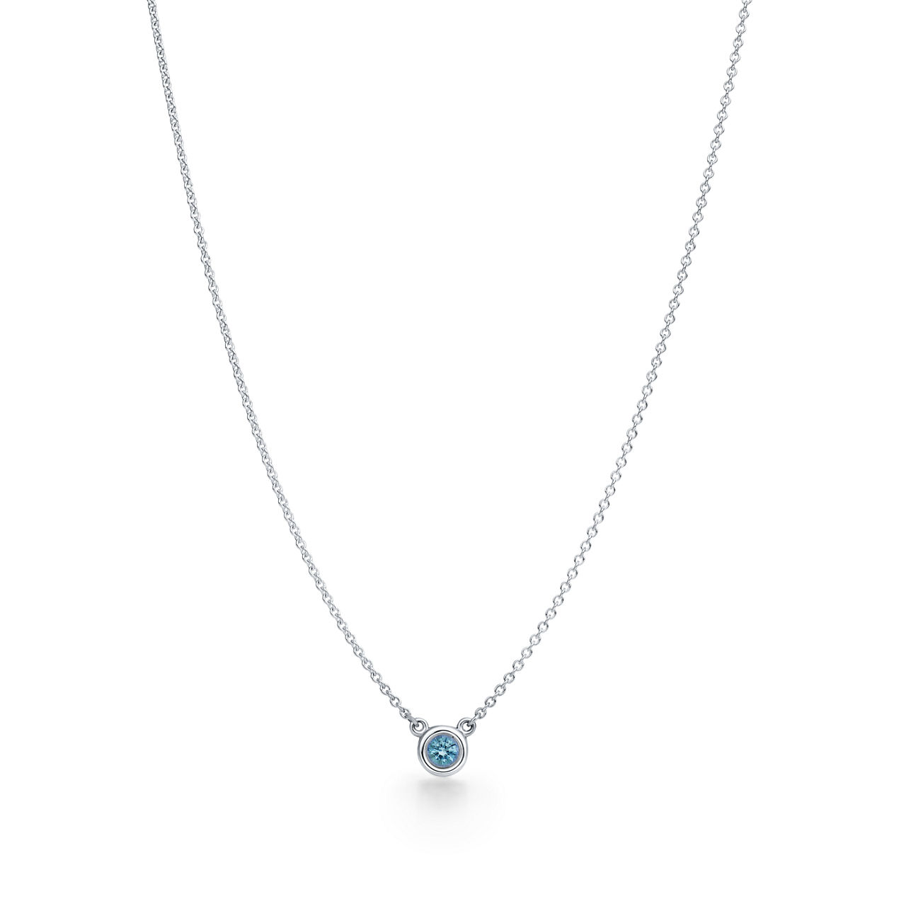 Elsa Peretti®:Color by the Yard Aquamarine Pendant in Silver image number 0