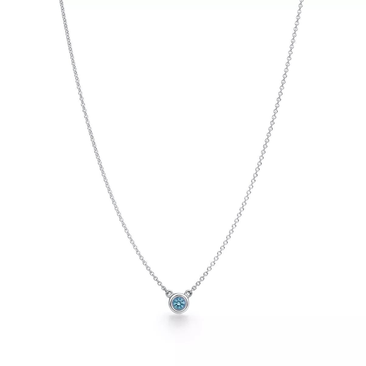Color by the Yard Aquamarine Pendant in Silver