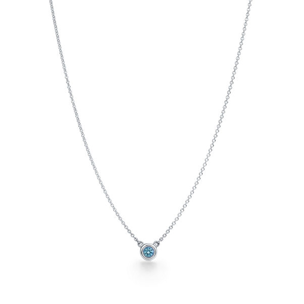 Elsa Peretti®:Color by the Yard Aquamarine Pendant in Silver