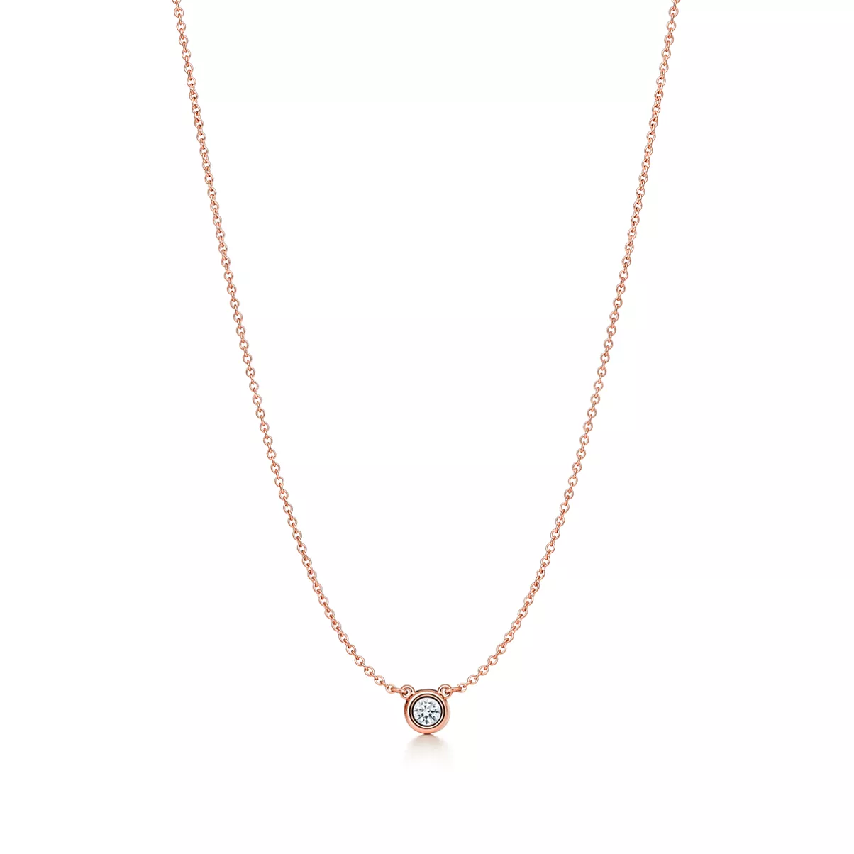 Diamonds by the Yard&reg; Single Diamond Pendant in Rose Gold