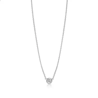 Elsa Peretti®:Diamonds by the Yard® Single Diamond Pendant in Platinum, 2