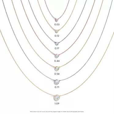 Elsa Peretti®:Diamonds by the Yard® Single Diamond Pendant in Yellow Gold, 2