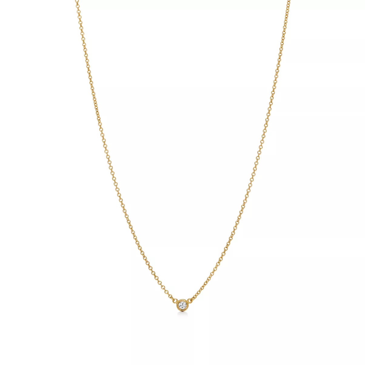 Diamonds by the Yard&reg; Single Diamond Pendant in Yellow Gold