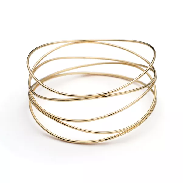 Wave Five-row Bangle 