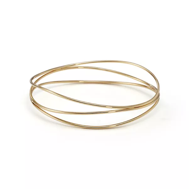 Wave Three-row Bangle