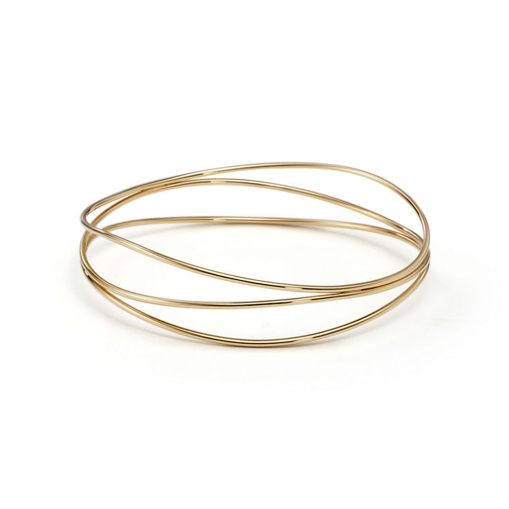 Elsa Peretti®:Wave Three-row Bangle image number 1