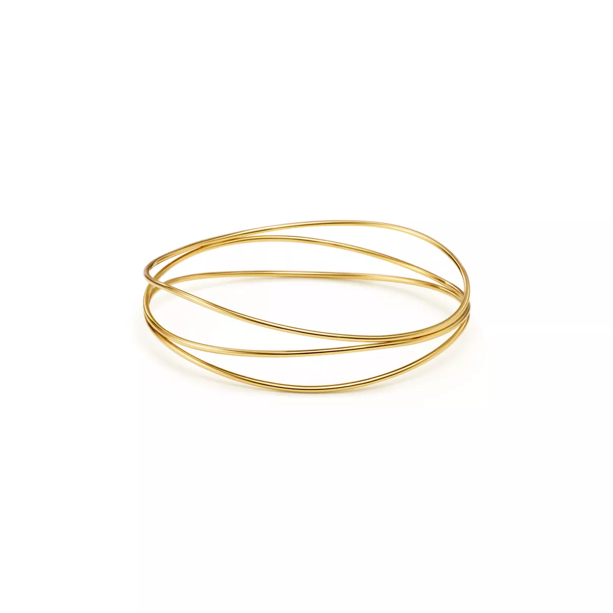 Wave Three-row Bangle 
