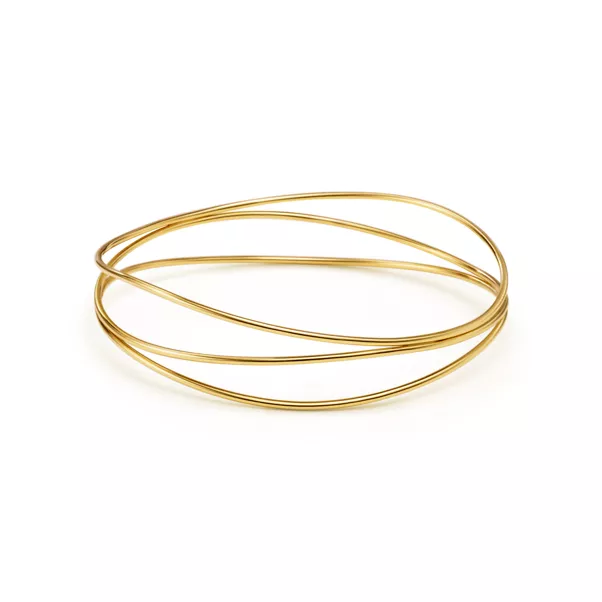 Wave Three-row Bangle
