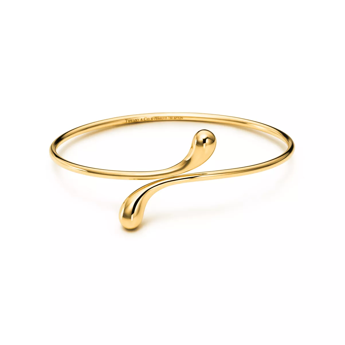 Elongated Teardrop Bangle 