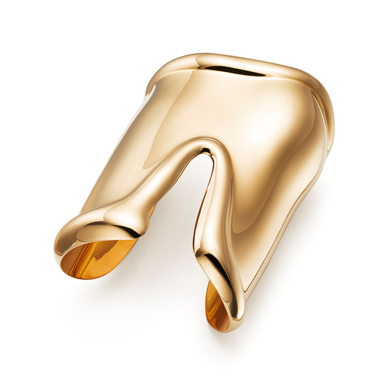 Elsa Peretti®:Large Bone Cuff in 18k Gold image number 2