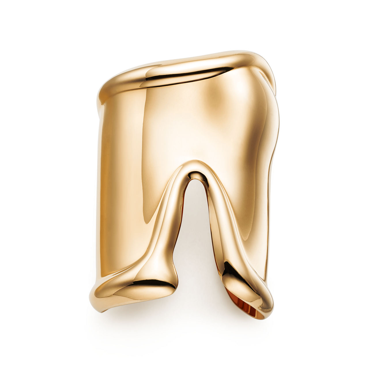 Elsa Peretti®:Large Bone Cuff in 18k Gold image number 0