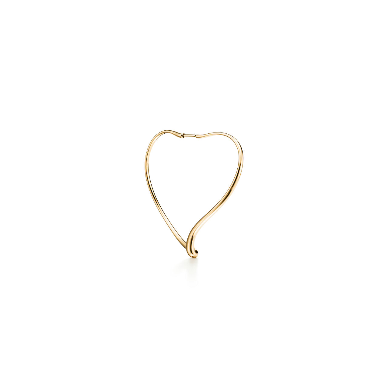 Elsa Peretti®:Open Heart Hoop Earrings image number 2