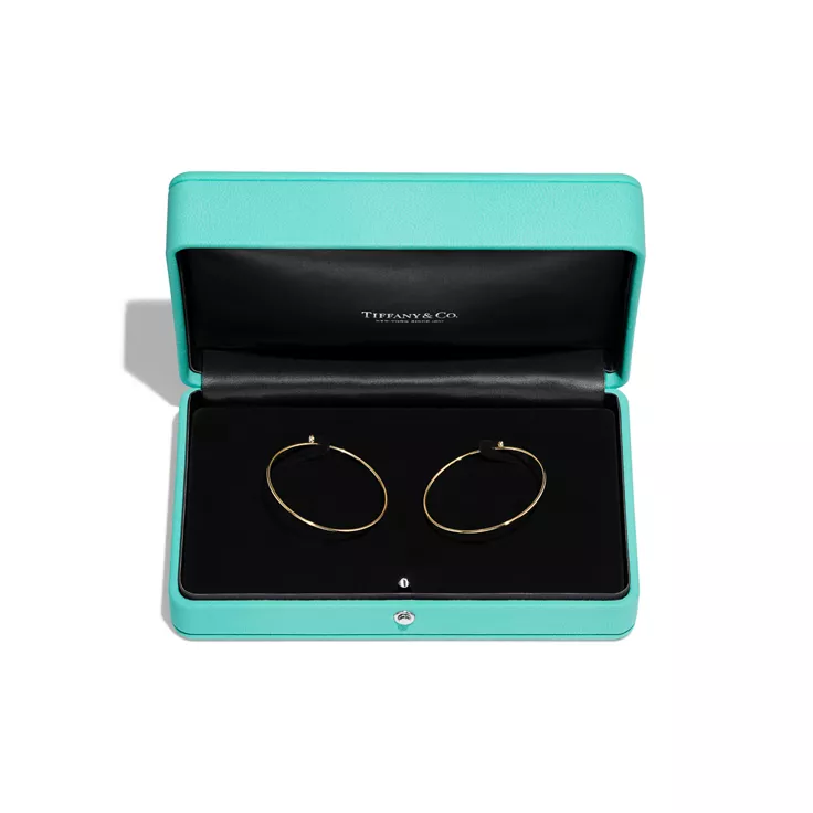 Elsa Peretti®:Diamond Hoop Earrings, 4