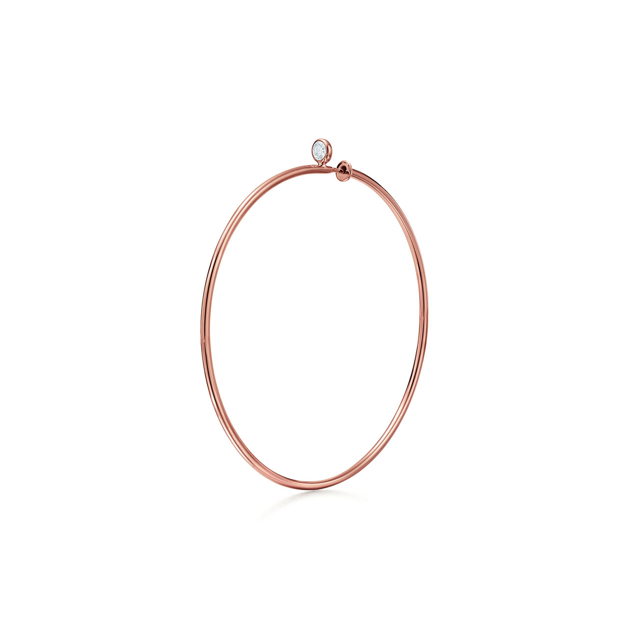 Elsa Peretti®:Diamond Hoop Earrings  image number 2