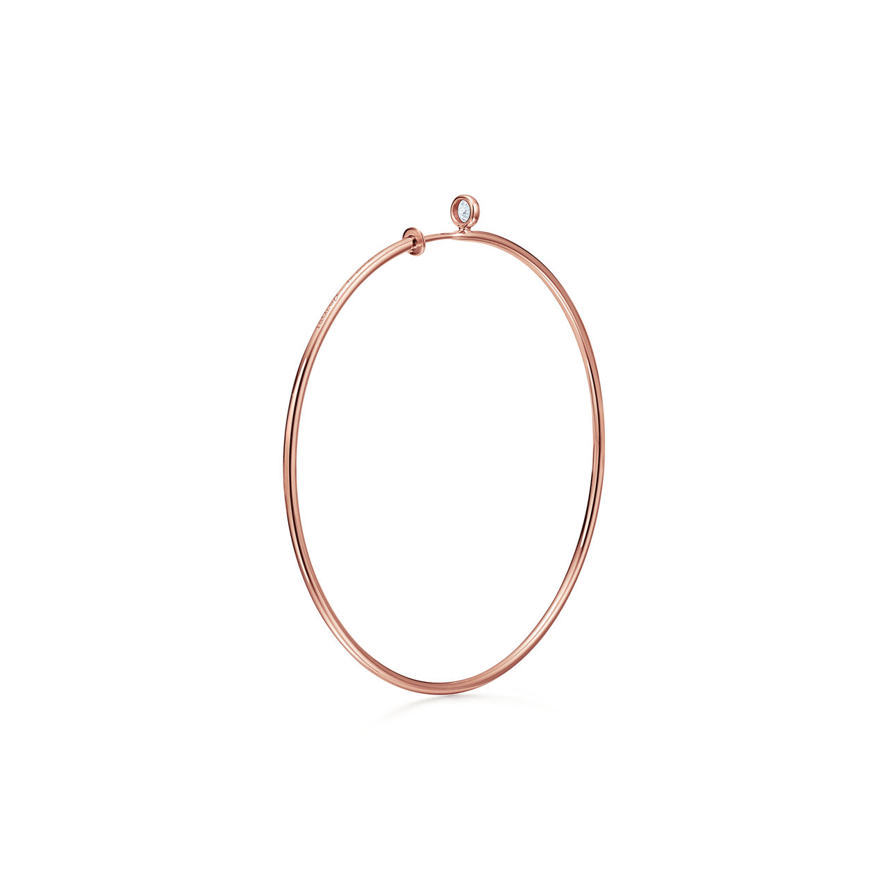 Elsa Peretti®:Diamond Hoop Earrings  image number 3