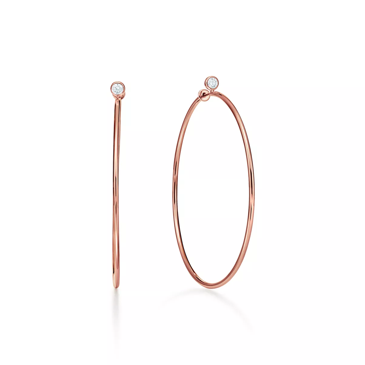 Diamond Hoop Earrings