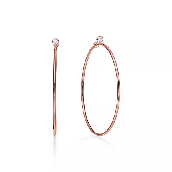 Diamond Hoop Earrings