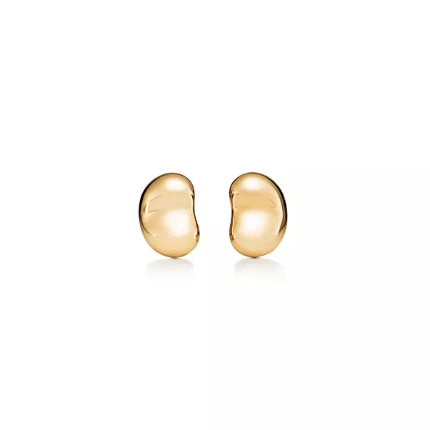 Bean® design Earrings in Yellow Gold, 9 mm