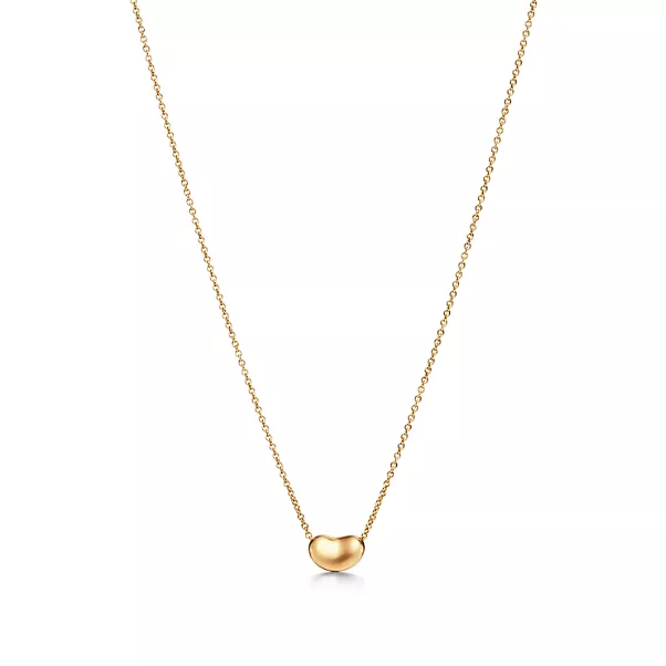 Bean® design Pendant in Yellow Gold, 9 mm