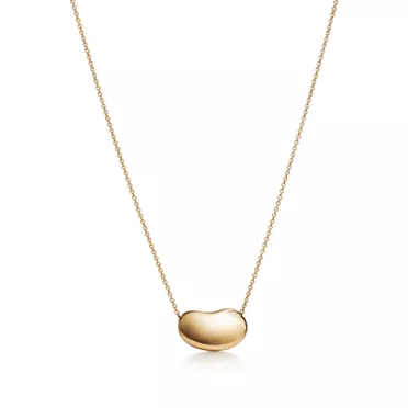 Elsa Peretti®:Bean® design Pendant in Yellow Gold, 18 mm, 2