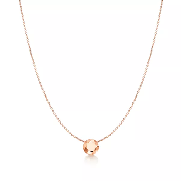 Facettierter Zwei-Karat-Anhänger in Roségold