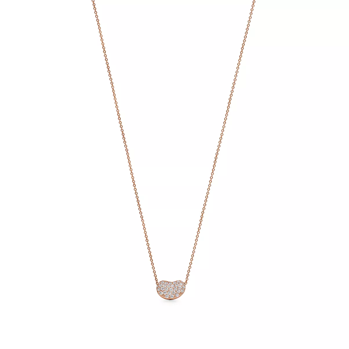 Pendente in oro rosa con diamanti, 12&nbsp;mm