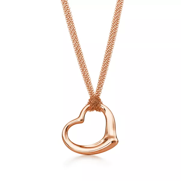 Open Heart Mesh Pendant 